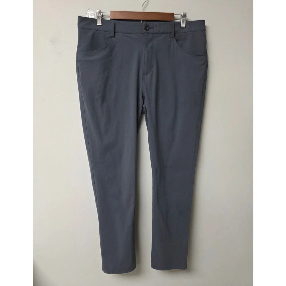 Vuori Meta Pants Mens‎ 34 Grey Technical Performance Stretch Commuter Activewear